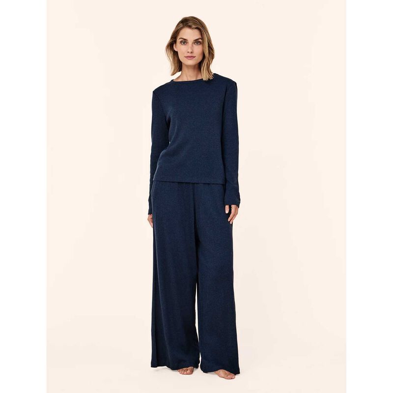 Papinelle Soft Baby Rib Full Length Wide Leg Pant image number 3